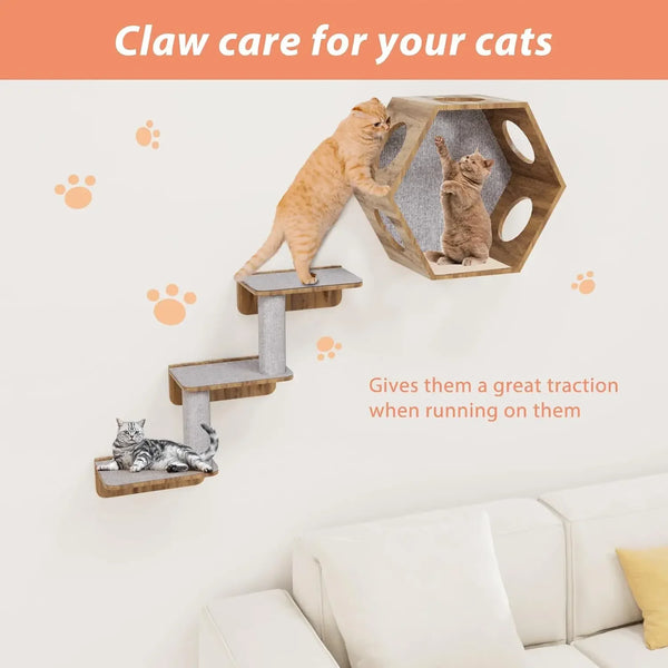 Alfombrilla Adhesiva para Rascar de Gatos - Protección para Muebles