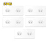 Five sets of no-drill adhesive hooks with strong grip for various applications