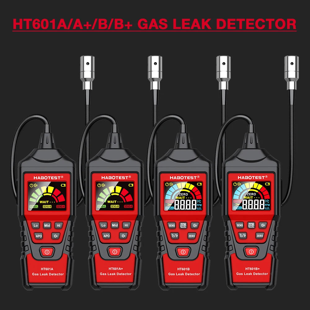 Portable Combustible Gas Leak Detector with Flexible Probe