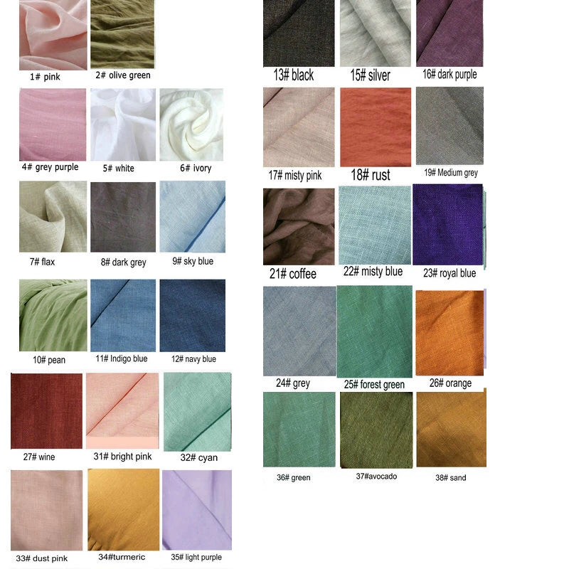 100% French Linen Duvet Cover - Natural, Breathable & Soft