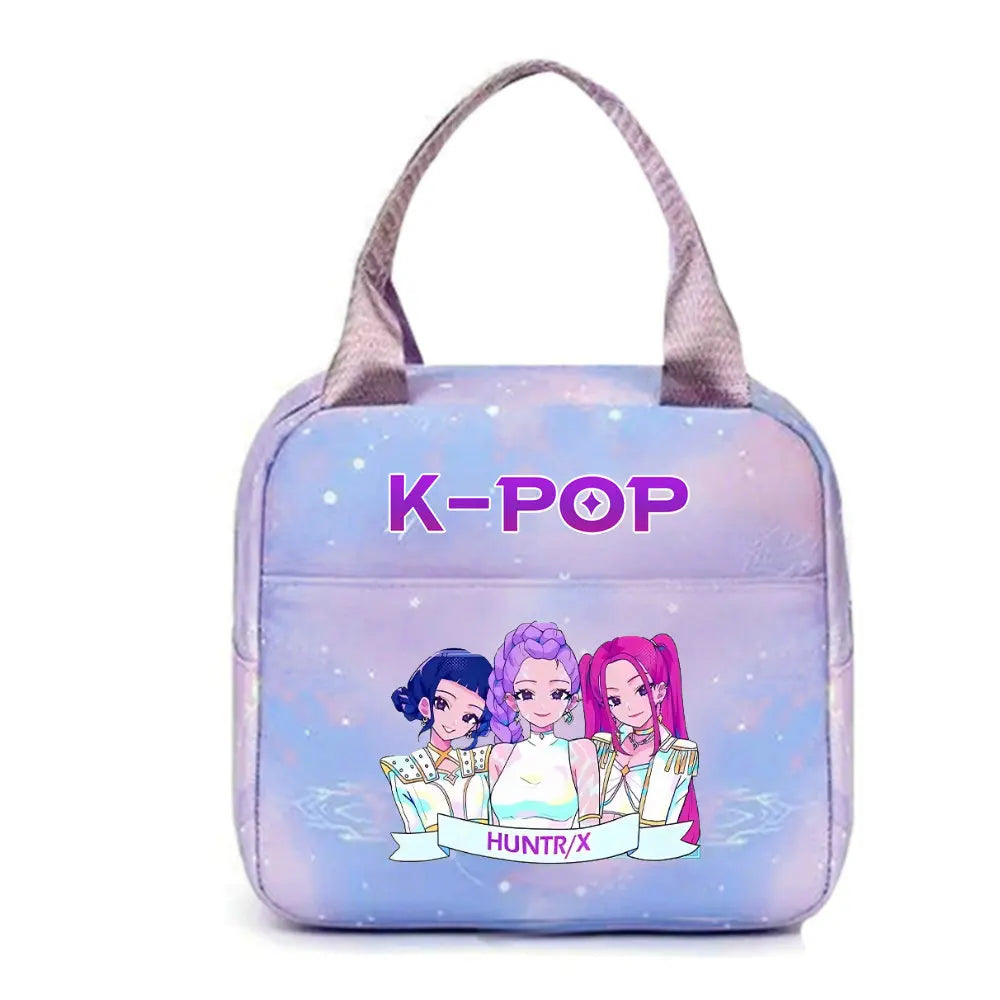 KPop Demon Hunters Insulated Lunch Bag with Shoulder Strap