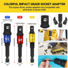 Flexible Right Angle Drill Bit Extension Set with Universal Socket Adapter