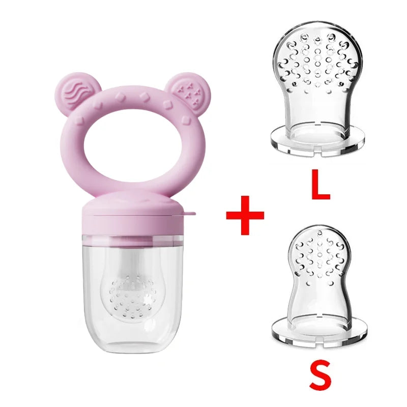 BPA-Free Silicone Baby Food Feeder and Popsicle Mold Set