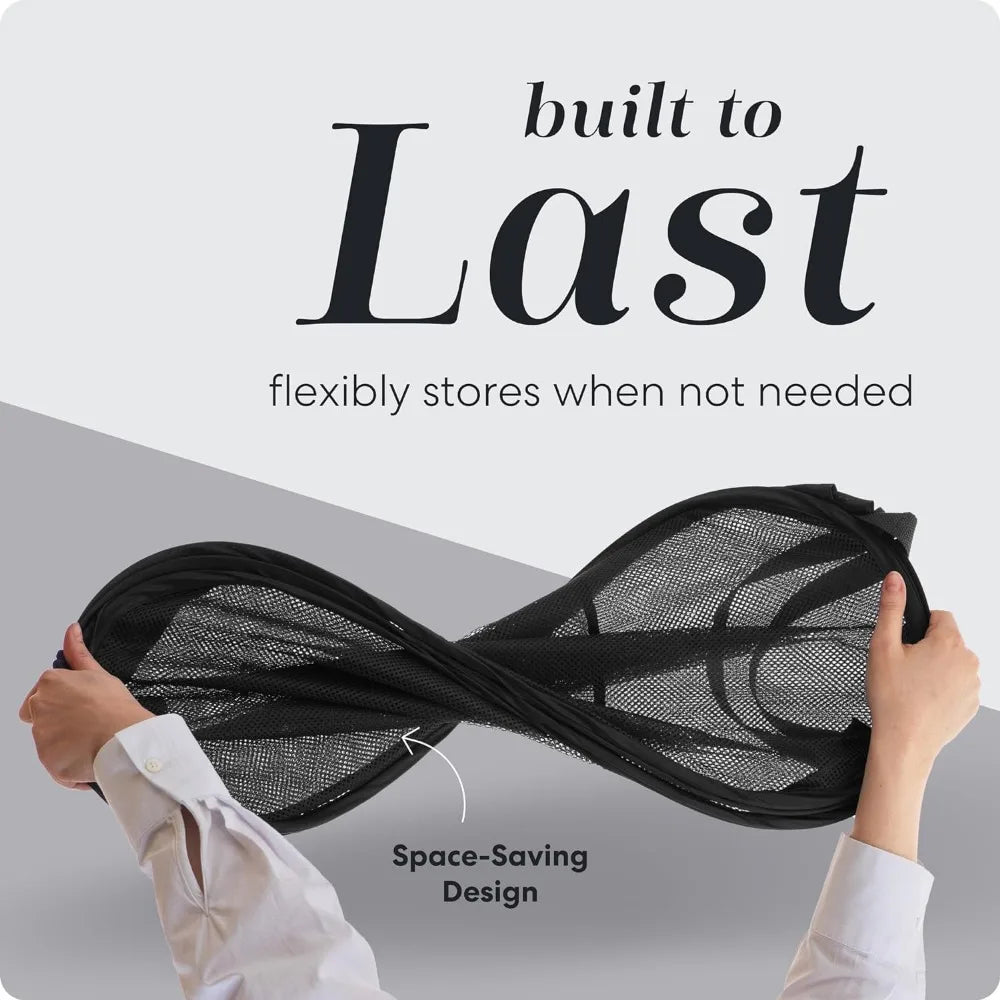 Collapsible Mesh Laundry Basket with Handles