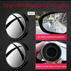 Black upgraded waterproof HD glass mirror for car rearview
