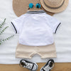 Kids' Embroidered Bear Polo Shirt and Shorts Set