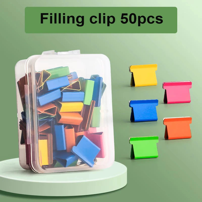 Compact Push Stapler with Reusable Clips