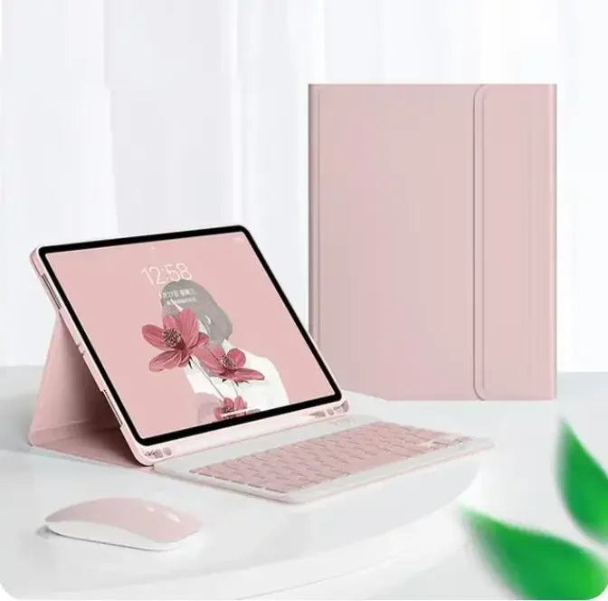 Magnetic Keyboard Case for iPad with Protective Stand Cover