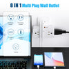 8-Outlet Wall Power Hub with USB-C and USB-A Ports and Surge Protection