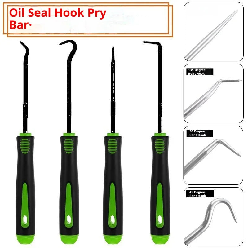 Precision Oil Seal & O-Ring Removal Tool Set with Pick Hooks