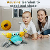 Interactive Musical Crawling Crab Toy with Obstacle Avoidance
