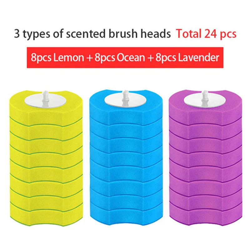 Reusable Toilet Cleaning Brush Set