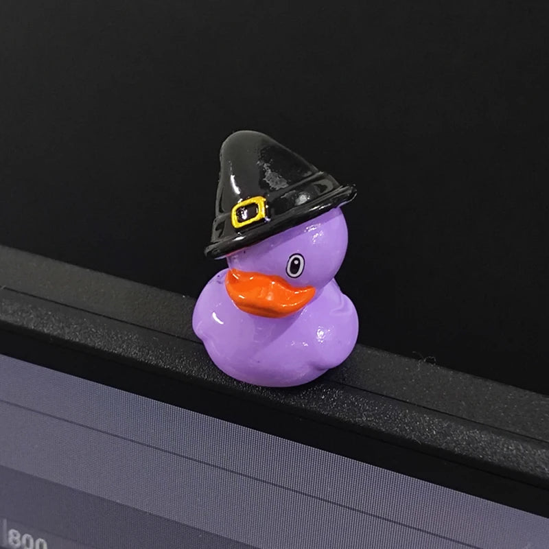 Set de figurines de canards en résine pour Halloween