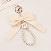 Zinc Alloy Bow Keychain with Carrying Loop