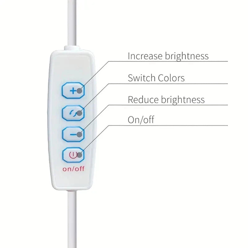 Dimmable USB LED Under-Cabinet Light with 3 Color Modes