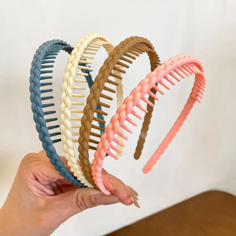 Non-Slip Resin Hair Bands - Set of 5