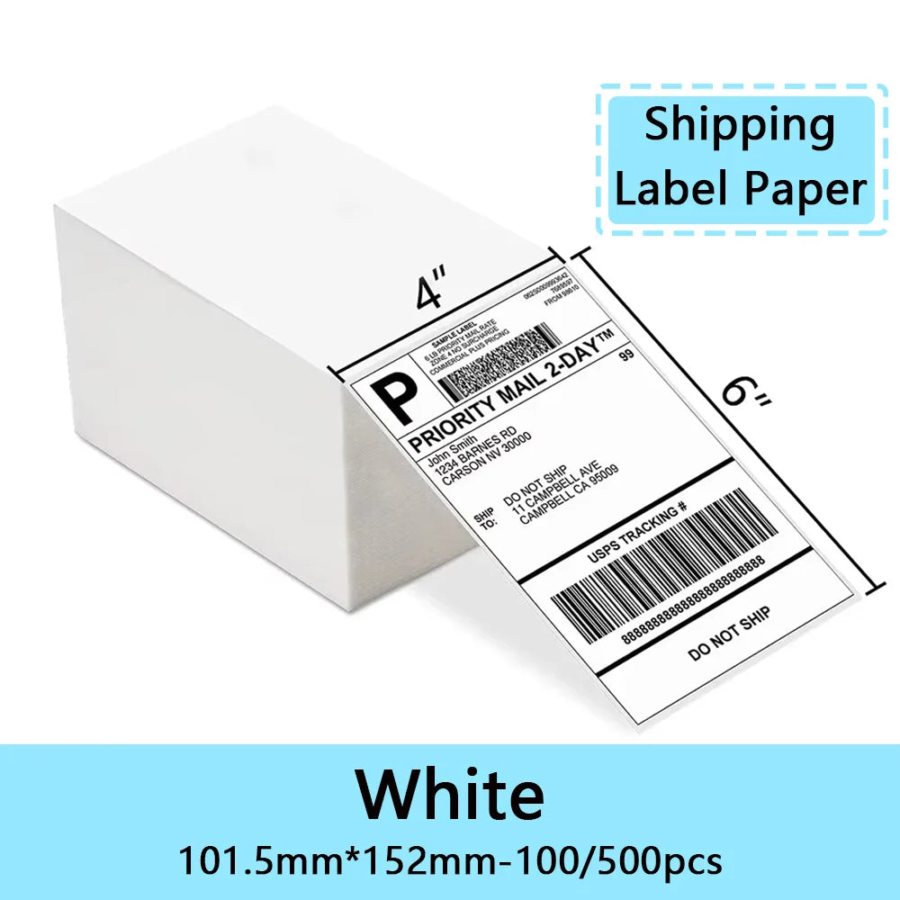 4x6 Inch Thermal Label Paper for Shipping and Barcode Printing