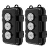 Black magnetic key hider box designed for under-car storage.