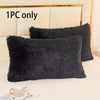 Plush Faux Fur Pillowcase with Hidden Zipper