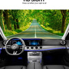 Interior view of a car showing the HD Sight feature and premium window tint film installation.