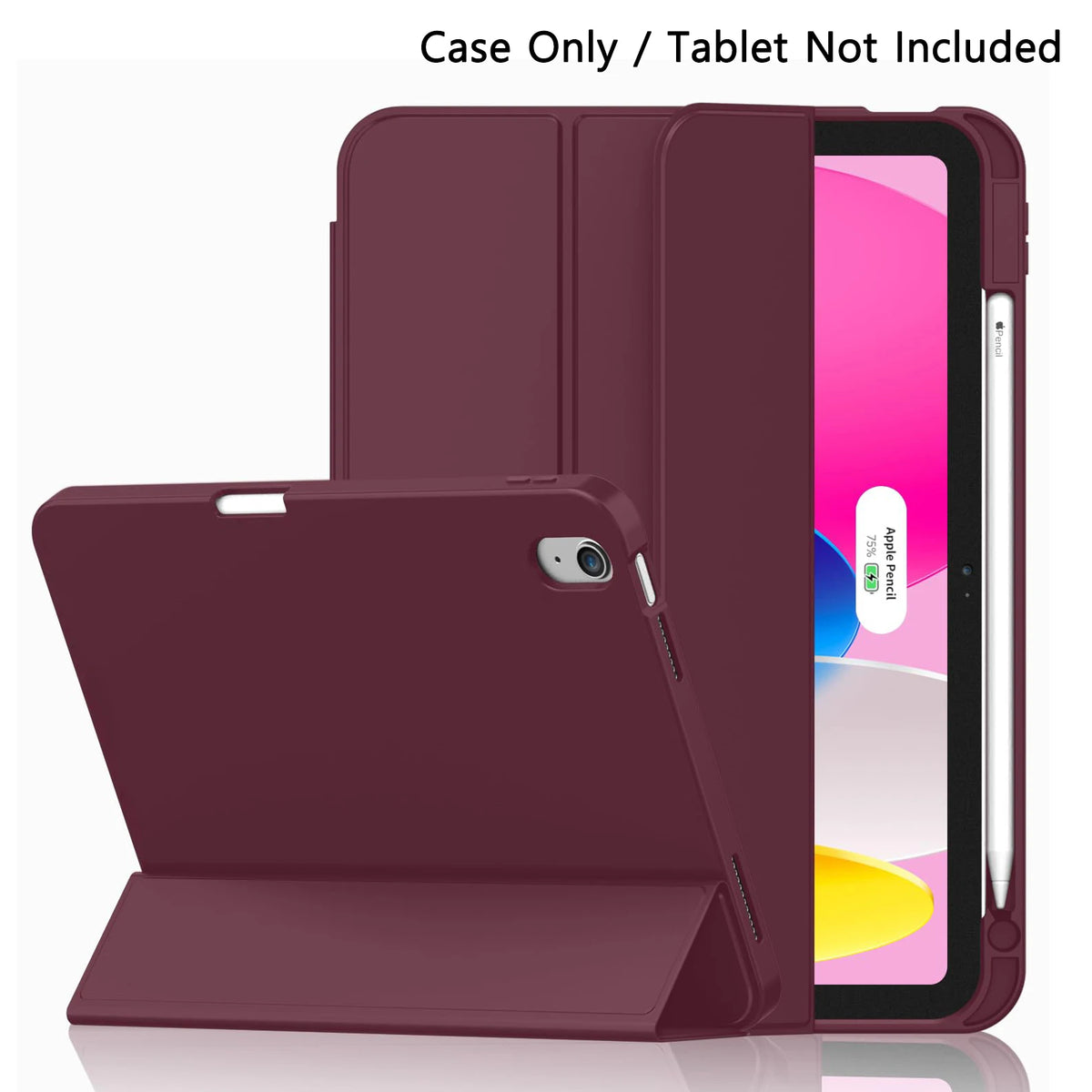 Premium Faux Leather iPad Case with Pencil Holder