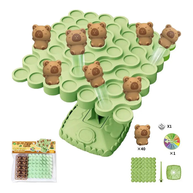 Capybara Balance Tree Stacking Game