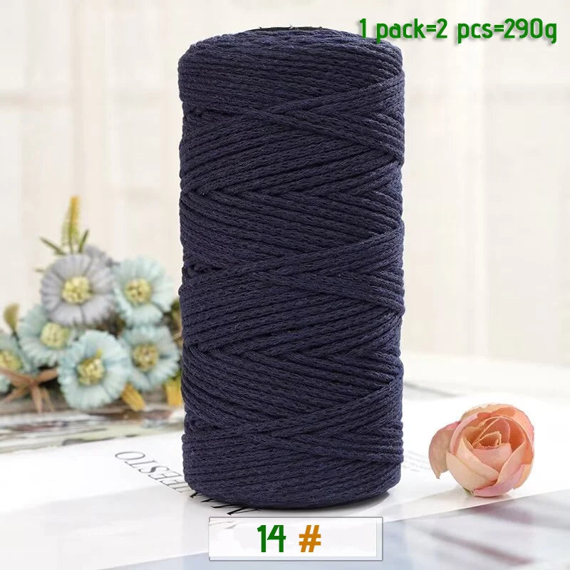 100% Cotton Hollow Yarn for Knitting & Crochet