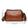 Vintage Barrel Crossbody Shoulder Bag with Sequined Letter Accent
