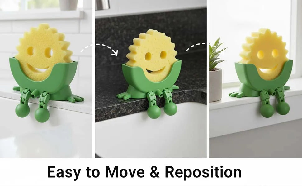 Hanging Sponge Holder with Drainage – Space-Saving Kitchen Sink Organizer