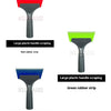 Multi-color optional scraper showing red, green, and blue rubber strips on black plastic handles