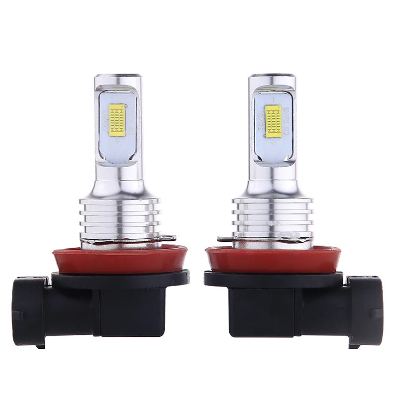 Pair of super bright LED headlight bulbs with Canbus functionality and base connectors