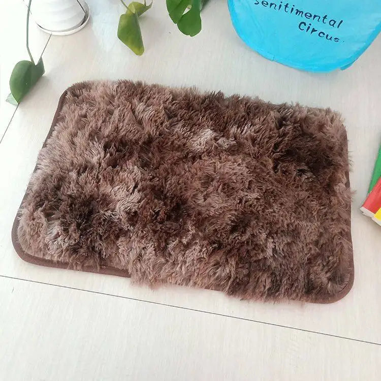Soft Tie-Dye Leaf Print Non-Slip Area Rug