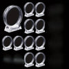 Transparent Coin Display Holders with Stands (10-Pack)