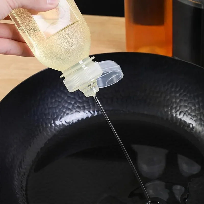 Plastic Squeeze Bottle for Oil, Salad Dressing & BBQ Sauce