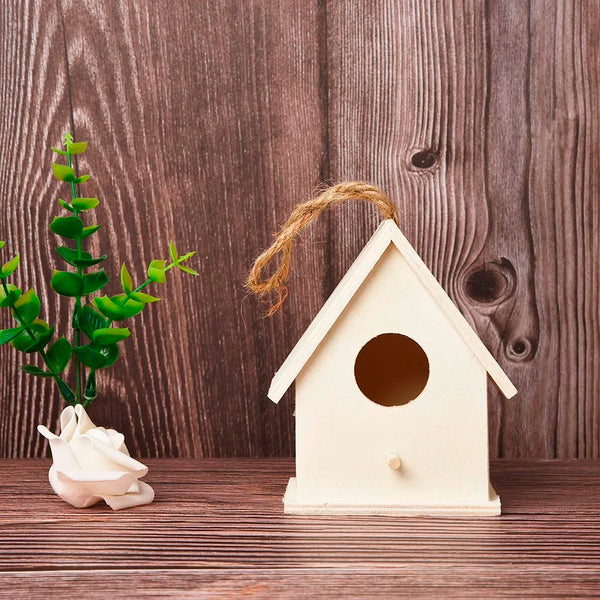 Compact Wooden Birdhouse for Gardens and Patios