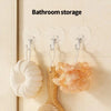 Heart-Shaped Self-Adhesive Hooks (Set of 6) – No-Drill, Multi-Purpose Transparent Hangers