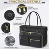 15.6 Inch Laptop Tote Bag for Women with Multiple Pockets