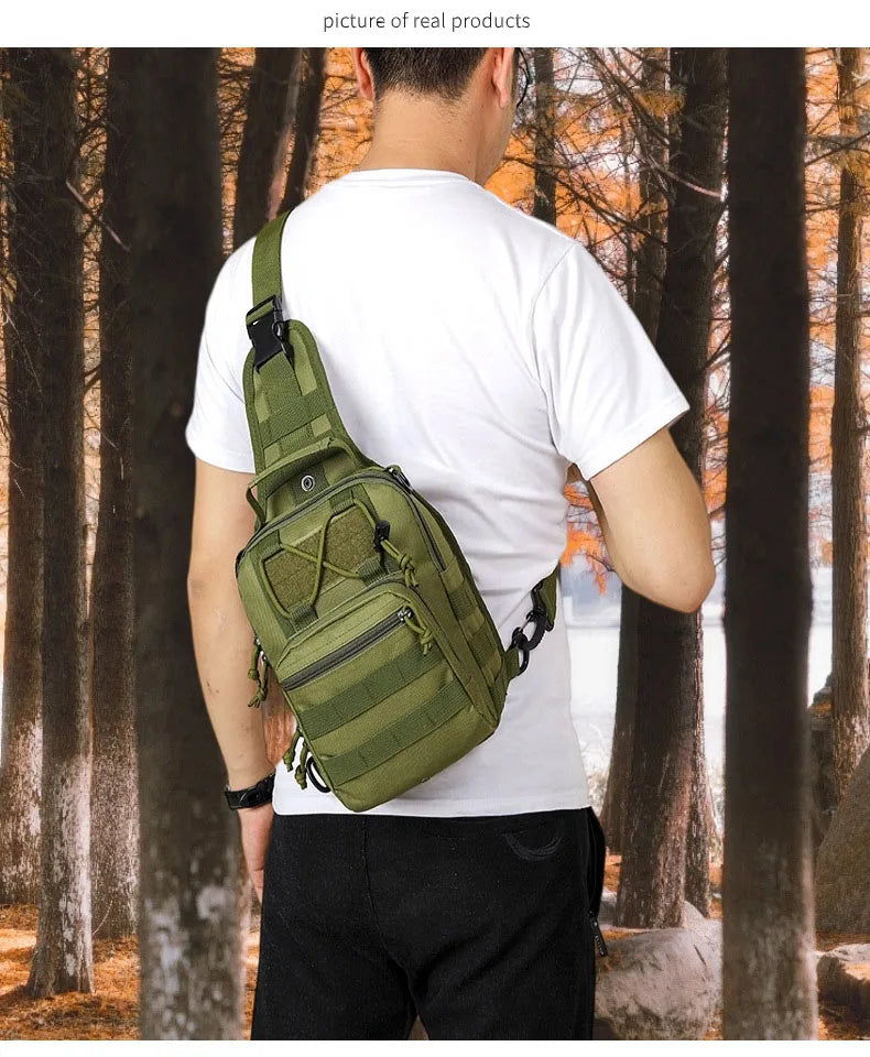 Tactical Sling Bag with MOLLE System for Outdoor Adventures