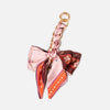 Elegant Bow Chain Bag Strap with Hanging Charm