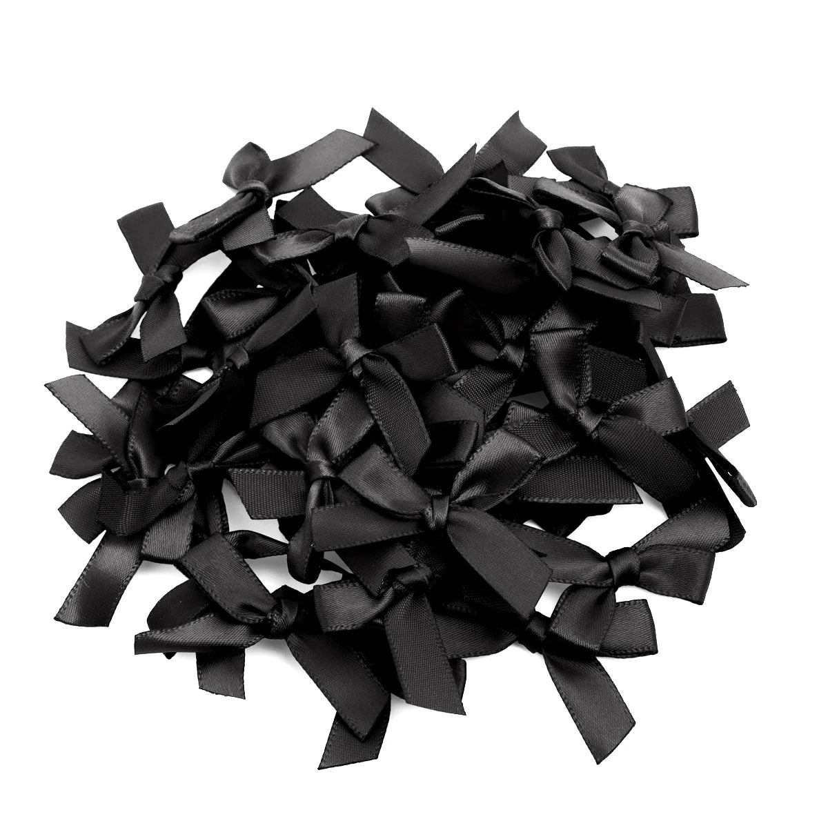 Satin Ribbon Bows for Crafts and DIY Projects (50-Pack)