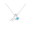 Heart-Shaped Initial Pendant Necklace