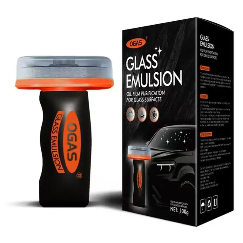 Roll-On Glass Oil Film Remover with Cleaning Pad