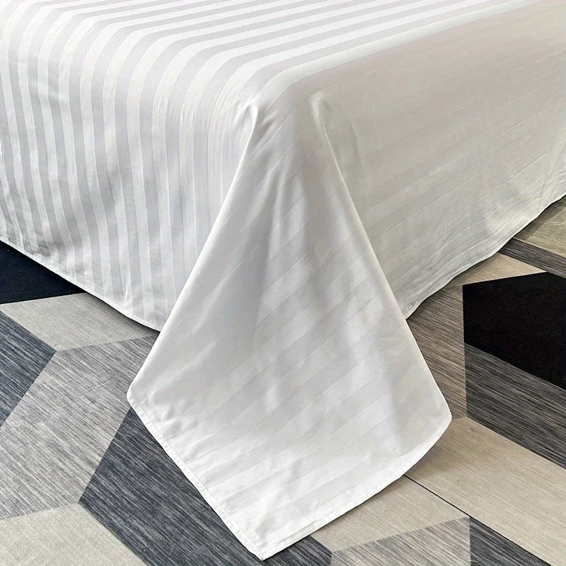 Striped Cotton Bed Sheet Set — Soft & Breathable