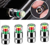 Tire Pressure Monitoring Valve Caps with Color Alert Indicators (4-Pack)