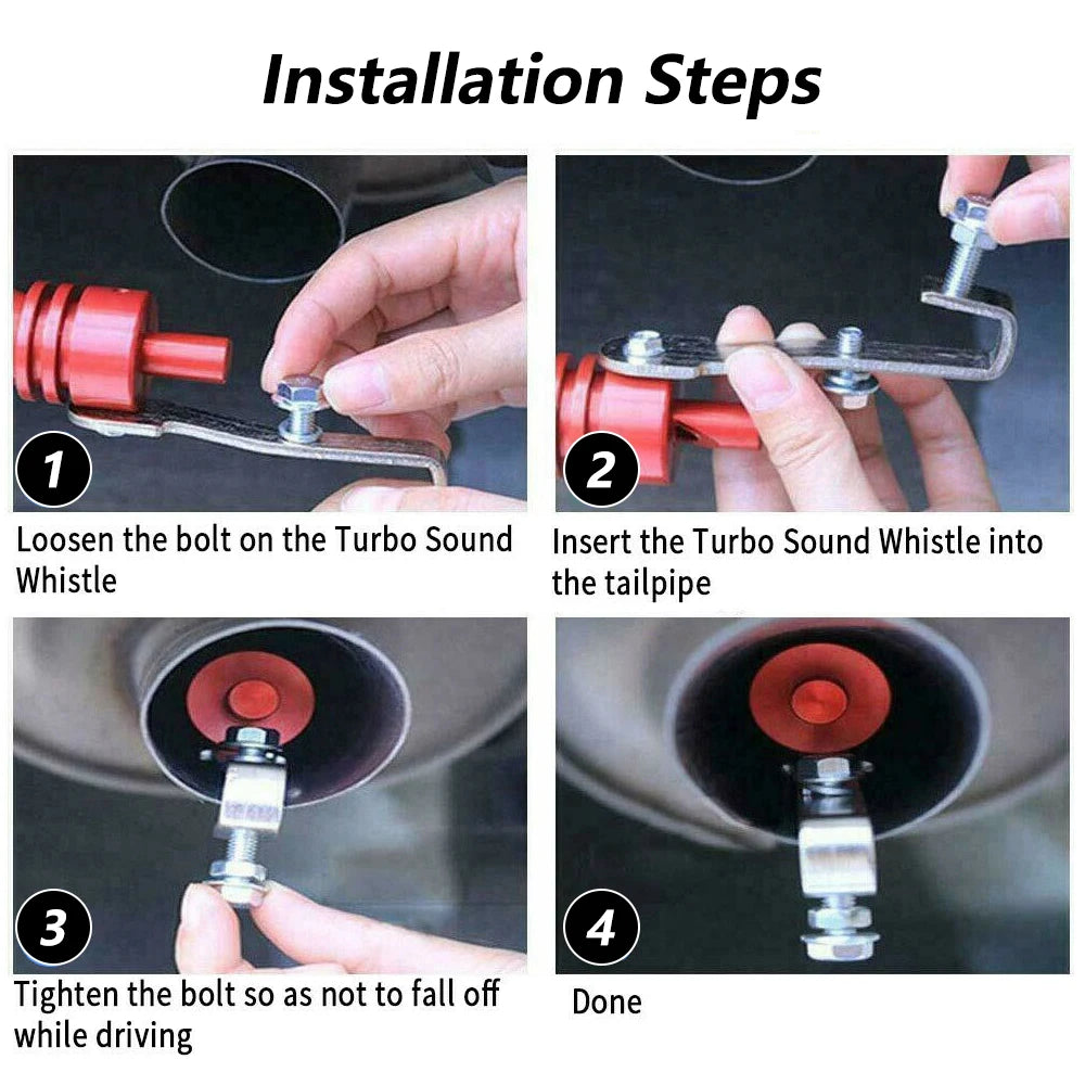 Universal Turbo Sound Exhaust Whistle