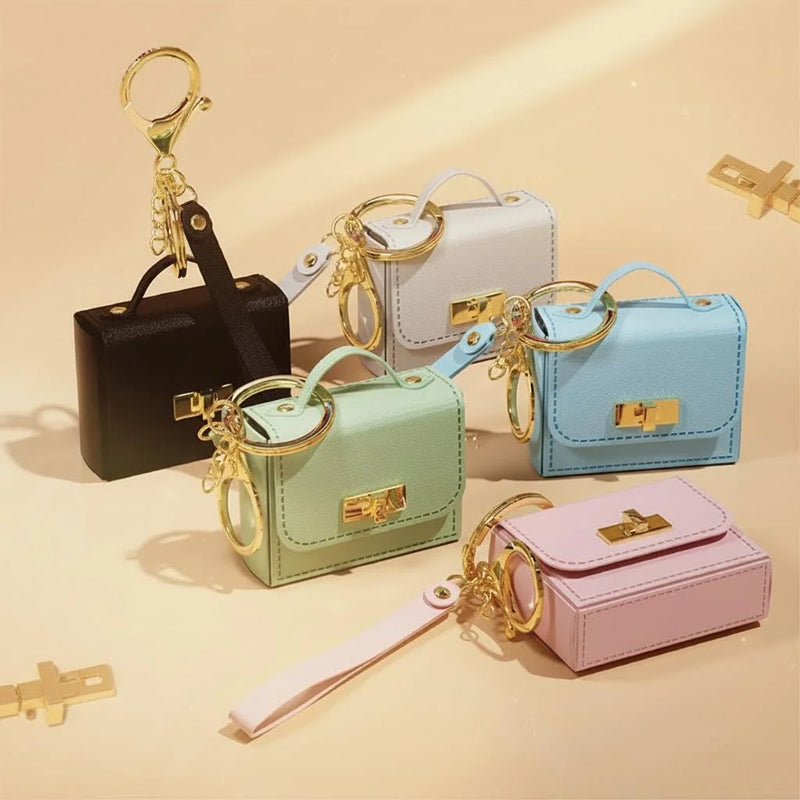 Mini PU Leather Bag Keychain & Coin Purse