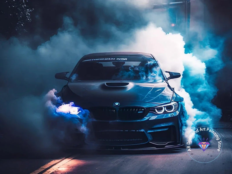 Kit de Pintura con Diamantes 5D - Arte de Coche de Carreras