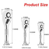 Compact 3-Piece Stubby Ratchet Wrench Set
