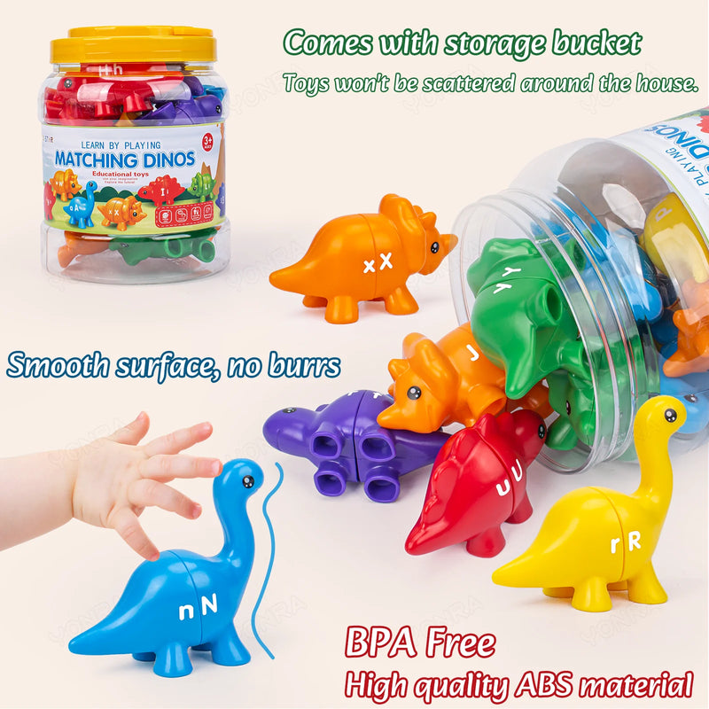 Dinosaur Matching Learning Toy with Storage Bucket
