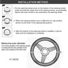 Premium Anti-Slip Leather Car Steering Wheel Cover